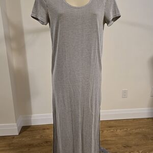 O'Neill Striped Maxi Dress in Gray